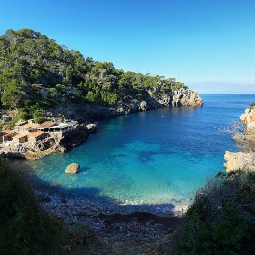 Bay in the northwest of Mallorca