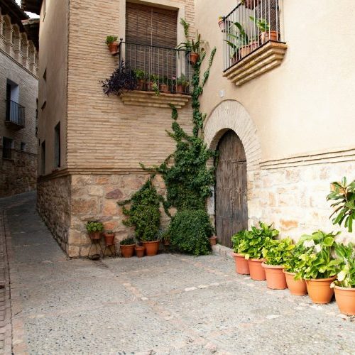 Charmante Straße mit Steingebäude in Sant Joan in der Mitte von Mallorca