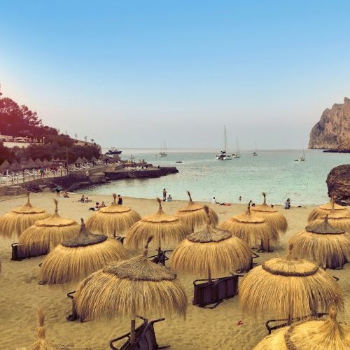 Mediterranean Sea Cala sant Vicenc on Mallorca