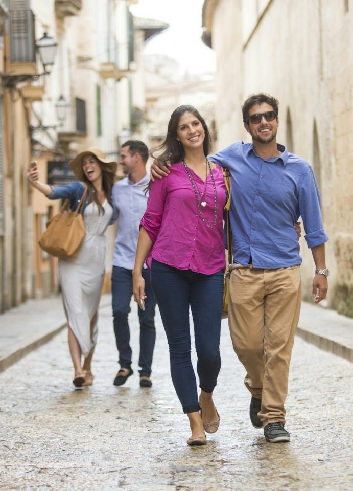Paar in den Straßen von Son Espanyolet, Palma de Mallorca