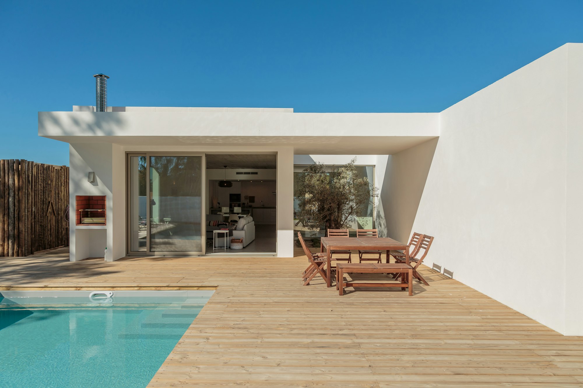 Property with garden pool and wooden terrace in Port de Pollença