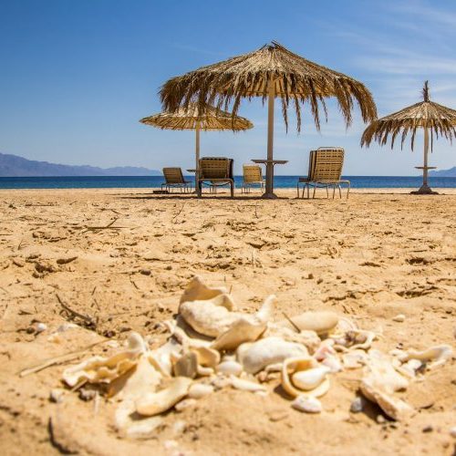 Sandy beach in S'Estanyol Mallorca