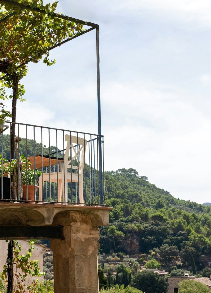 View of the picturesque village of Puigpunyent Mallorca